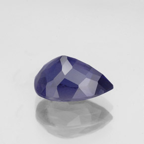Iolite bleue naturelle en forme de poire, 1,88 ct, VS
