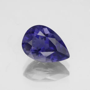Iolite bleue naturelle en forme de poire, 1,83 ct, VS