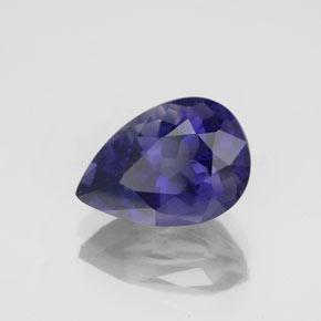 Iolite bleue naturelle en forme de poire, 1,83 ct, VS