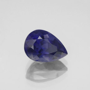 Iolite bleue naturelle en forme de poire, 2,03 ct, VS