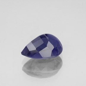 Iolite bleue naturelle en forme de poire, 2,03 ct, VS
