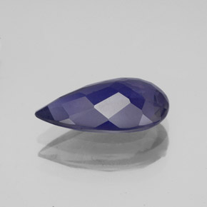 Iolite bleue naturelle en forme de poire, 2,32 ct, VS