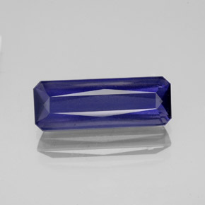 Iolite bleue naturelle taille émeraude, 2,46 ct, VS