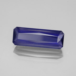 Iolite bleue naturelle taille émeraude, 2,46 ct, VS