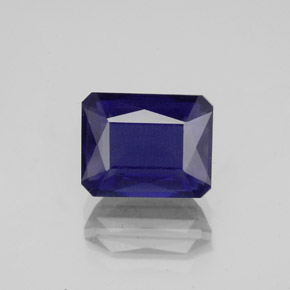 Iolite bleue naturelle taille émeraude, 2,61 ct, VS