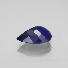 Iolite bleue naturelle en forme de poire, 1,43 ct, VS