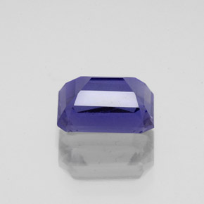 Iolite bleue naturelle taille émeraude, 1,49 ct, VS