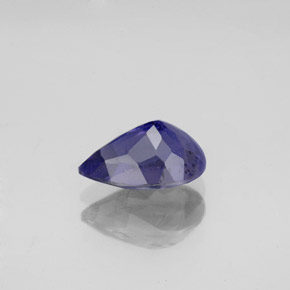 Iolite bleue naturelle en forme de poire, 1,18 ct, VS
