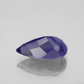 Iolite bleue naturelle en forme de poire, 2,91 ct, VS