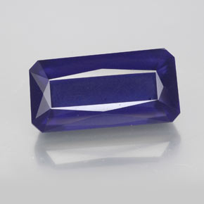 Iolite bleue naturelle taille émeraude, 5,81 ct, VS