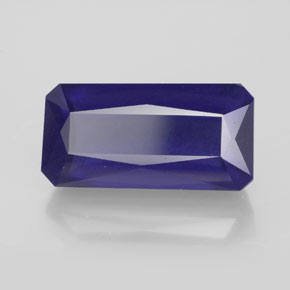 Iolite bleue naturelle taille émeraude, 5,81 ct, VS