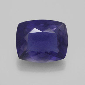 Iolite Violet Bleu naturelle Coussin, 4.20 ct, VS