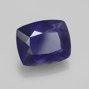 Iolite Violet Bleu naturelle Coussin, 4.20 ct, VS