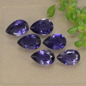 Achetez naturel 1.94ct Violet bleuâtre Iolite gems, En forme de poire, En provenance Madagascar chez GemSelect. En stock, livraison internationale!