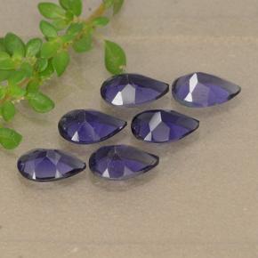 Achetez naturel 1.94ct Violet bleuâtre Iolite gems, En forme de poire, En provenance Madagascar chez GemSelect. En stock, livraison internationale!