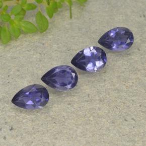Achetez naturel 1.28ct Violet foncé Iolite gems, En forme de poire, En provenance Madagascar chez GemSelect. En stock, livraison internationale!