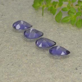Achetez naturel 1.28ct Violet foncé Iolite gems, En forme de poire, En provenance Madagascar chez GemSelect. En stock, livraison internationale!