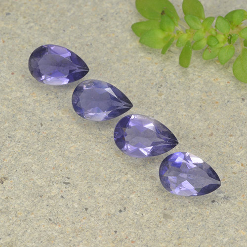 Achetez naturel 1,19ct violet iolite gems, en forme de poire, en provenance madagascar chez gemselect. en stock, livraison internationale!