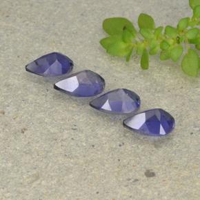 Achetez naturel 1.39ct Violet foncé Iolite gems, En forme de poire, En provenance Madagascar chez GemSelect. En stock, livraison internationale!