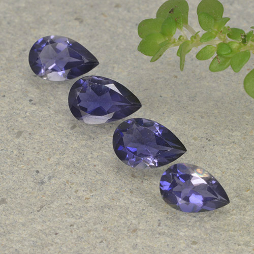 Achetez naturel 1,31ct violet iolite gems, en forme de poire, en provenance madagascar chez gemselect. en stock, livraison internationale!