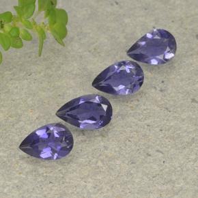 Achetez naturel 1.05ct Pourpre bleuté foncé Iolite gems, En forme de poire, En provenance Madagascar chez GemSelect. En stock, livraison internationale!