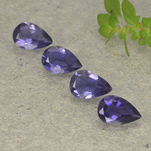 Achetez naturel 1,18ct violet iolite gems, en forme de poire, en provenance madagascar chez gemselect. en stock, livraison internationale!