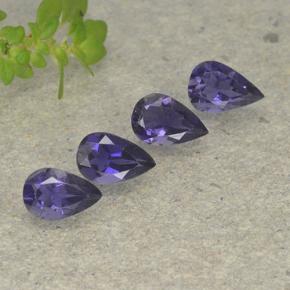 Achetez naturel 1.12ct Violet foncé Iolite gems, En forme de poire, En provenance Madagascar chez GemSelect. En stock, livraison internationale!