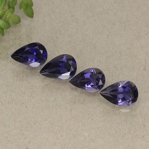 Achetez naturel 1,34ct violet iolite gems, en forme de poire, en provenance madagascar chez gemselect. en stock, livraison internationale!