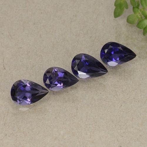 Achetez naturel 1,34ct violet iolite gems, en forme de poire, en provenance madagascar chez gemselect. en stock, livraison internationale!