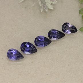 Achetez naturel 1,74ct violet iolite gems, en forme de poire, en provenance madagascar chez gemselect. en stock, livraison internationale!