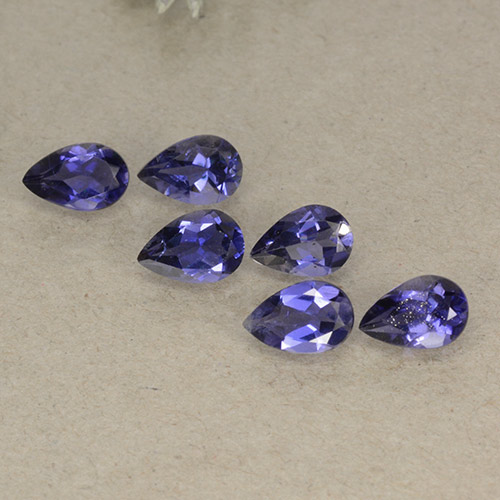 Achetez naturel 2,04ct violet iolite gems, en forme de poire, en provenance madagascar chez gemselect. en stock, livraison internationale!
