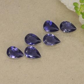 Achetez naturel 1,60ct violet iolite gems, en forme de poire, en provenance madagascar chez gemselect. en stock, livraison internationale!