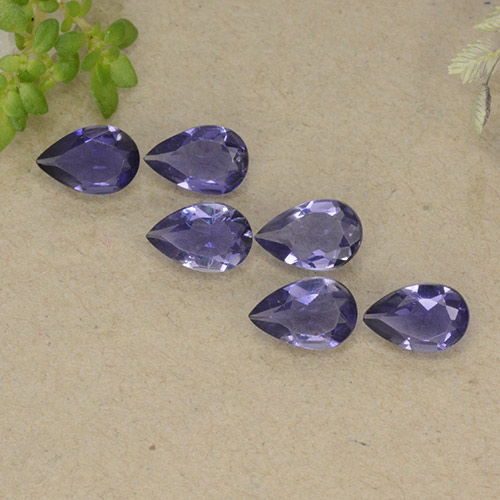 Achetez naturel 1,68ct violet iolite gems, en forme de poire, en provenance madagascar chez gemselect. en stock, livraison internationale!