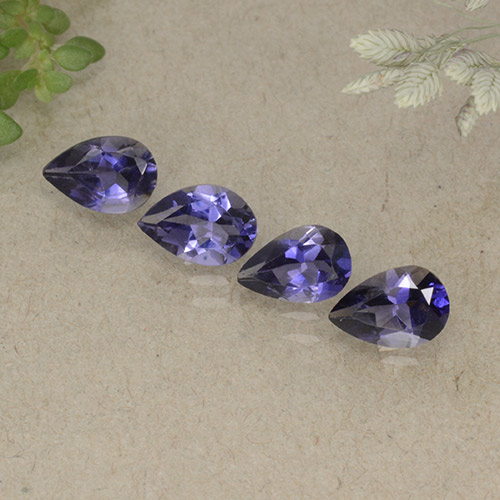 Achetez naturel 1,43ct violet intense iolite gems, en forme de poire, en provenance madagascar chez gemselect. en stock, livraison internationale!