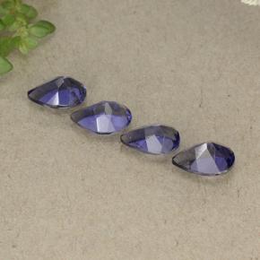Achetez naturel 1,43ct violet intense iolite gems, en forme de poire, en provenance madagascar chez gemselect. en stock, livraison internationale!