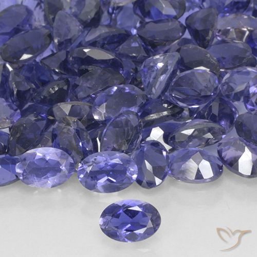 0.40ct Naturel Bleu argenté iolite, ovale, VS