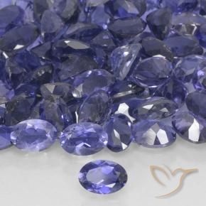 Iolite Bleu argenté naturelle ovale, 0.40 ct, VS