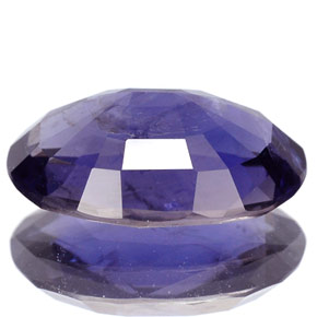Iolite violet naturelle coupe ovale, 2,99 ct, VS-SI