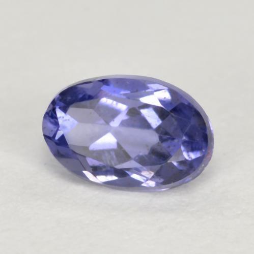 Iolite Violet Bleu naturelle Coupe ovale, 0.48 ct, VS