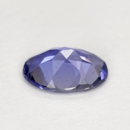 Iolite bleue naturelle coupe ovale, 0,32 ct, VVS-VS