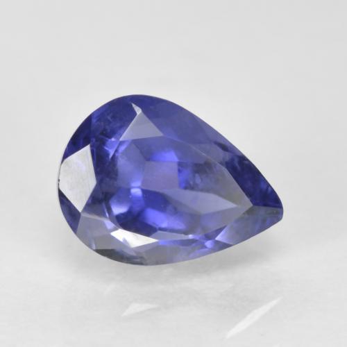 Iolite Violet Bleu naturelle En forme de poire, 0.70 ct, VS