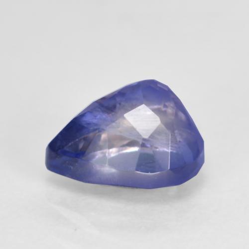Iolite Violet Bleu naturelle En forme de poire, 0.70 ct, VS