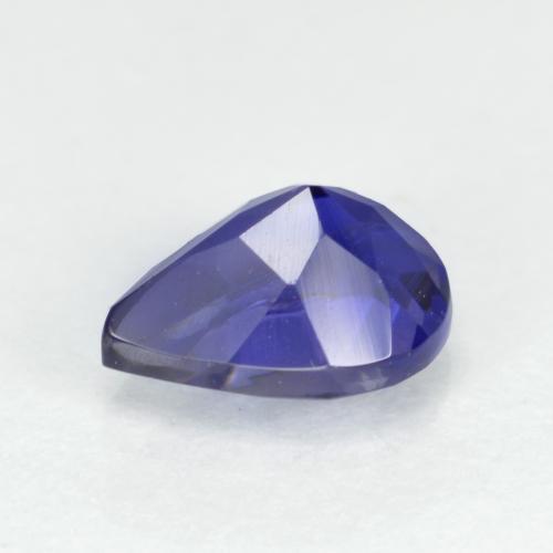 Iolite bleue naturelle en forme de poire, 0,59 ct, VS