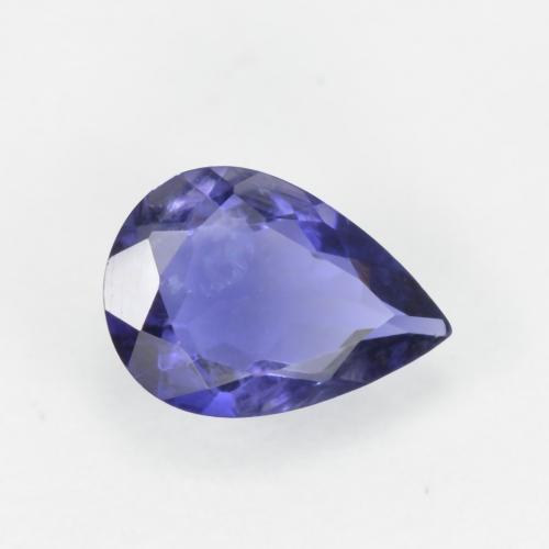 Iolite Violet Bleu naturelle En forme de poire, 0.49 ct, VS-SI