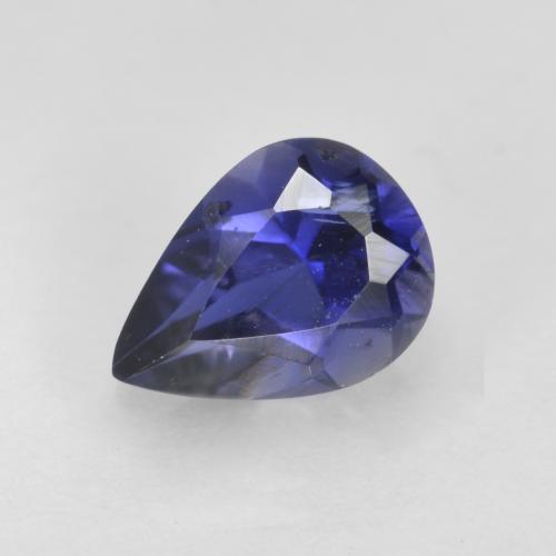 Iolite Violet Bleu naturelle En forme de poire, 0.62 ct, VS