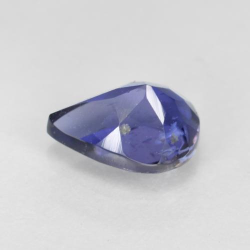 Iolite Violet Bleu naturelle En forme de poire, 0.62 ct, VS