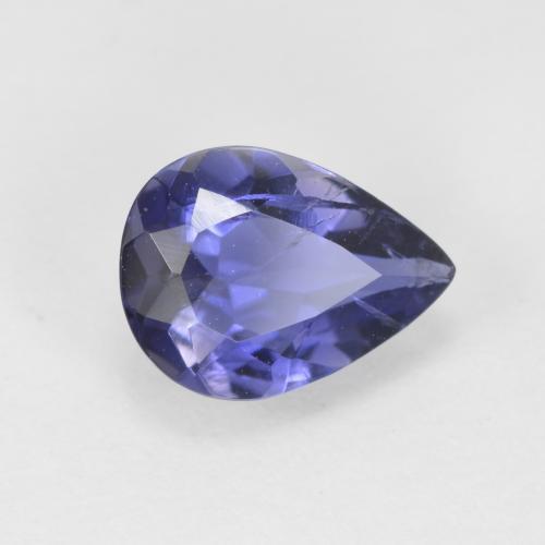 Iolite Violet Bleu naturelle En forme de poire, 0.79 ct, SI