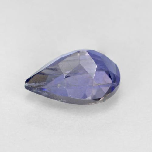 Iolite bleue naturelle en forme de poire, 0,61 ct, SI
