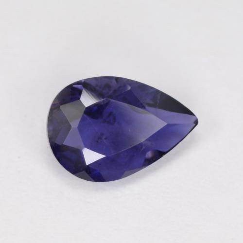 Iolite Bleu foncé naturelle En forme de poire, 0.50 ct, VS-SI