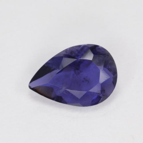Iolite Bleu foncé naturelle En forme de poire, 0.50 ct, VS-SI